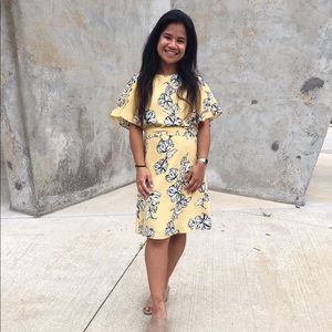 💛 Yellow floral H&M dress